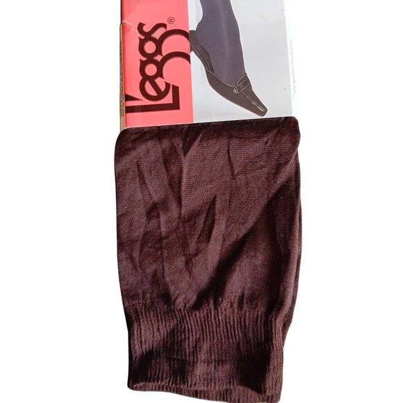 New Women's Leggs Microfiber Trouser Socks Brown One Size Made In USA - Picture 2 of 3